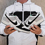 Чоловічі кросівки Nike SB (білі з чорним) модні повсякденні демісезонні кросівки 2428 Найк топ, фото 5