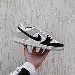 Чоловічі кросівки Nike SB (білі з чорним) модні повсякденні демісезонні кросівки 2428 Найк топ, фото 7
