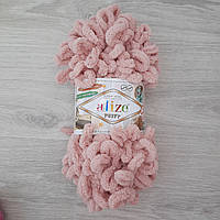 Пряжа турецкая плюшевая Alize Puffy №161 для вязания без спиц