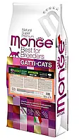 Сухой корм Monge BWild Cat Grain Free Salmone Con Piselli Adult лосось для взрослых котов - 10 кг