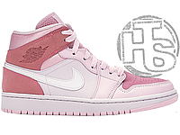 Женские кроссовки Air Jordan 1 Mid Digital Pink CW5379-600