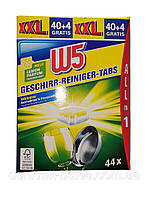 Таблетки для посудомоечных машин W5 Geschirr-Reiniger Tabs 40+4 шт 02136