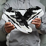 Чоловічі демісезонні кросівки Adidas Niteball (білі з чорним) стильні повсякденні кроси 1835 Адідас топ, фото 6