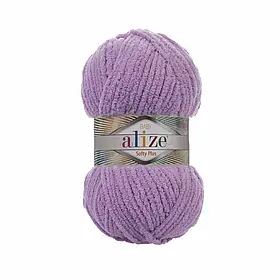 Пряжа (нитки) плюшева Софті Плюс Алізе 47 бузковий Alize 1C4B8