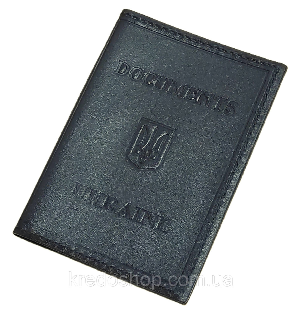 Обкладинка для ID документів паспорта 10*7*1чорна (Україна)