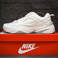 Мужские демисезонные кроссовки Nike M2K Tekno (белые) низкие стильные кроссовки 2179 Найк топ