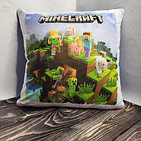 Подушка с рисунком "Minecraft"