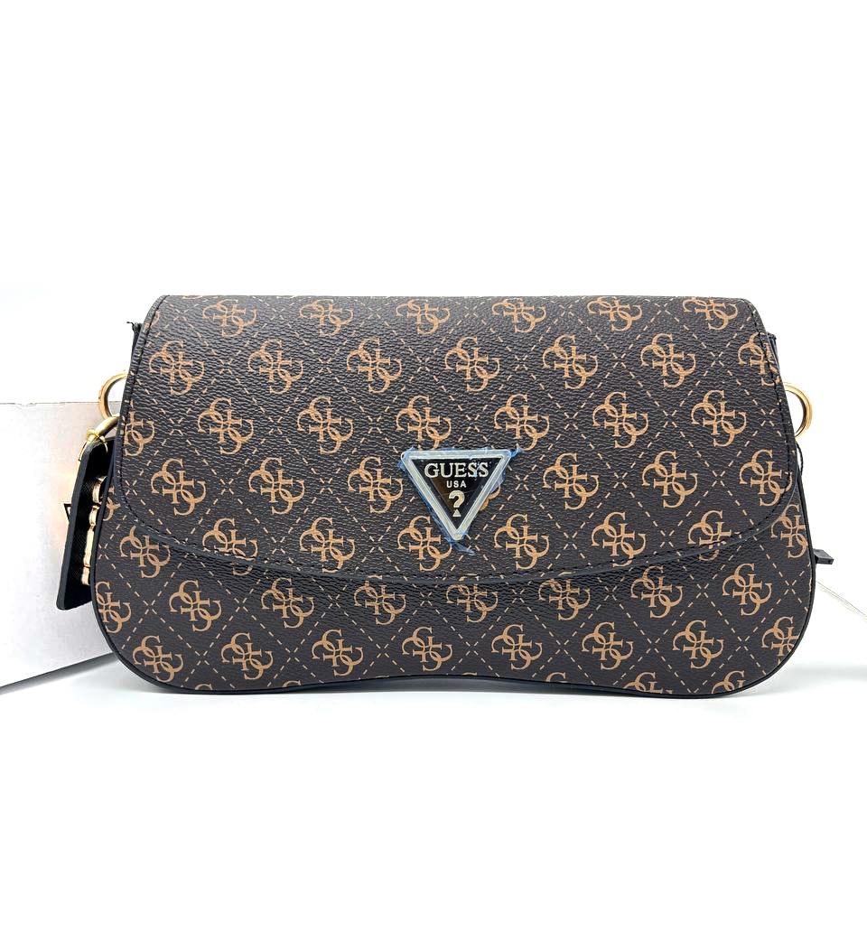 Жіноча сумка Guess Mini Bag Brown (коричнева) повсякденна стильна маленька крута сумочка torba0229 топ
