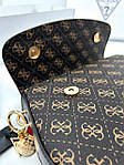 Жіноча сумка Guess Mini Bag Brown (коричнева) повсякденна стильна маленька крута сумочка torba0229 топ, фото 4