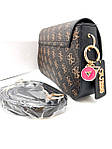 Жіноча сумка Guess Mini Bag Brown (коричнева) повсякденна стильна маленька крута сумочка torba0229 топ, фото 5