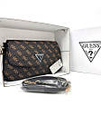 Жіноча сумка Guess Mini Bag Brown (коричнева) повсякденна стильна маленька крута сумочка torba0229 топ, фото 8