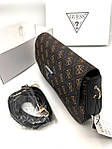 Жіноча сумка Guess Mini Bag Brown (коричнева) повсякденна стильна маленька крута сумочка torba0229 топ, фото 9