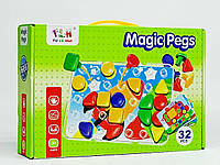 Мозайка с картинками Jia yu toy "Magic pegs" 32 детали tlh-27
