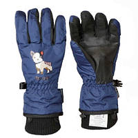 Детские перчатки Echt горнолыжные, темно-синий (C082-navy) - 4-5 лет