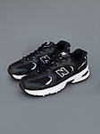Чоловічі демісезонні кросівки New Balance 530 (чорно-білі) стильні спортивні стильні кроси 6521 НБ топ, фото 5