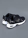 Чоловічі демісезонні кросівки New Balance 530 (чорно-білі) стильні спортивні стильні кроси 6521 НБ топ, фото 6