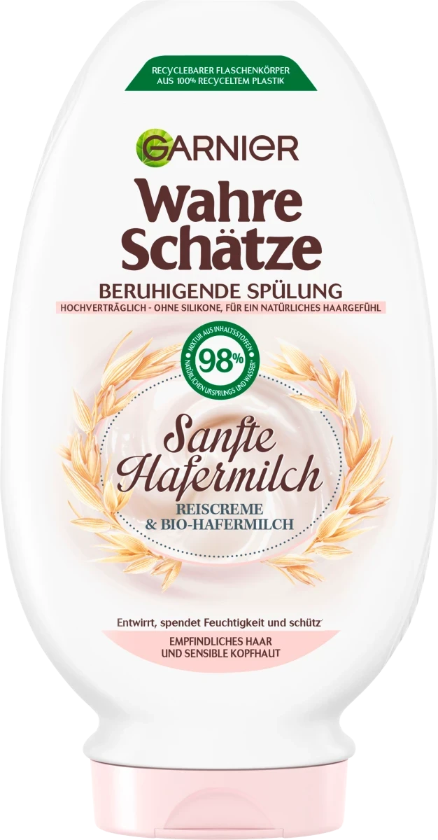 Кондиционер для волос GARNIER Wahre Schätze Hafermilch, 250 мл.