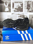 Чоловічі кросівки Adidas Ozweego Meta Black (чорні) стильні повсякденні кроси 7452 Адідас топ, фото 6