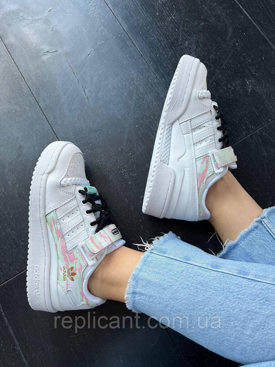 Кроссовки Adidas Forum Low Cloud White Premium Адидас, фото 1