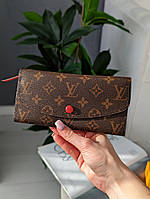 Жіночий гаманець Louis Vuitton великий сливовий із фірмовою коробкою