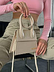 Жіноча сумка Jacquemus Beige (бежева) елегантна гарна зручна сумочка AS402 топ, фото 5