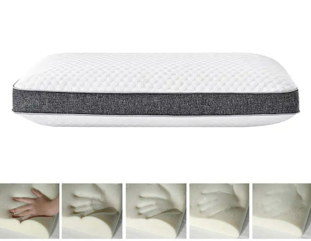 Ортопедическая подушка для сна с эффектом памяти Memory Foam. Наволочка с Бамбуковой ткани. - фото 7 - id-p2075693801