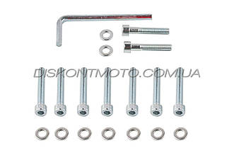 Болти кришки варіатора 4T GY6 50 (12 колесо) 139QMB (шестигранний шліц, 9шт +ключ) SHUK