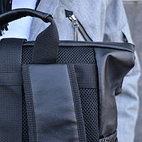 Набор: рюкзак ролл-топ с секцией для ноутбука + бананка из MD-950 эко кожи