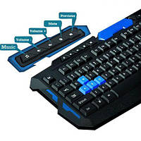 Бездротові клавіатури HK-8100, Клавіатура миша комплекти, Комплект для геймерів клавіатура WJ-506 та мишка