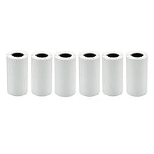 Термопапір без клейкої основи для Bluetooth принтера 6 шт Біла