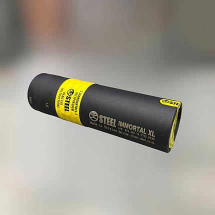 Глушник бойовий STEEL IMMORTAL XL 7.62 + Буфер віддачі, різьба 14×1L, саундмодератор АК-47 (012.000.000-67), фото 1