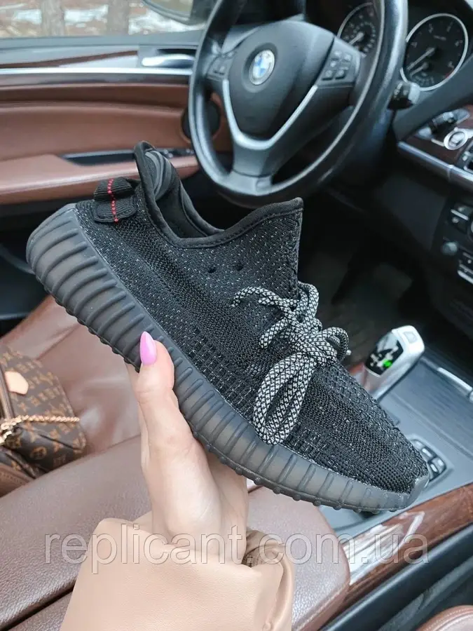Кросівки Adidas 350 V2 Black Full Reflective Адідас, фото 1