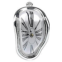 Часы Сальвадор Дали Утекающее Серебряное время, Мягкие часы Постоянство памяти 18*12*5 см