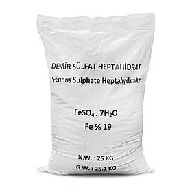 Железный купорос  25 кг мешок (железо ІІ сернокислое, сульфат железа)