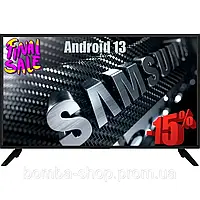 Телевизор Samsung 42 дюймов Smart TV Android 13 Wi-Fi новинка 2023 ,тонкая рамка + 2 пульта