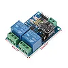 Подвійний релейний модуль Wi-Fi ESP8266, 5 В, дистанційне керування через застосунок, фото 2