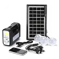Аккумуляторный фонарь с солнечной панелью 100W 20000mAh 6В, Солнечная зарядная станция повербанк tac