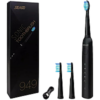 Електрична звукова зубна щітка Seago SG-949 Black
