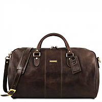 Lisbona Дорожная кожаная сумка-даффл - Большой размер Tuscany TL141657 (Темно-коричневый) Отличное качество