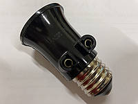 Патрон-розетка (жулик) Патрон Е27 с переходом на 2 розетки