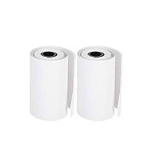 Термопапір самоклеючий для Bluetooth термопринтера 2 шт Білий