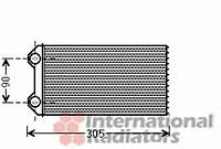 Радіатор обігрівача переднього Trafic2/VivaroA VAN WEZEL