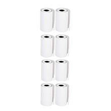 Термопапір самоклеючий для Bluetooth термопринтера 8 шт Білий