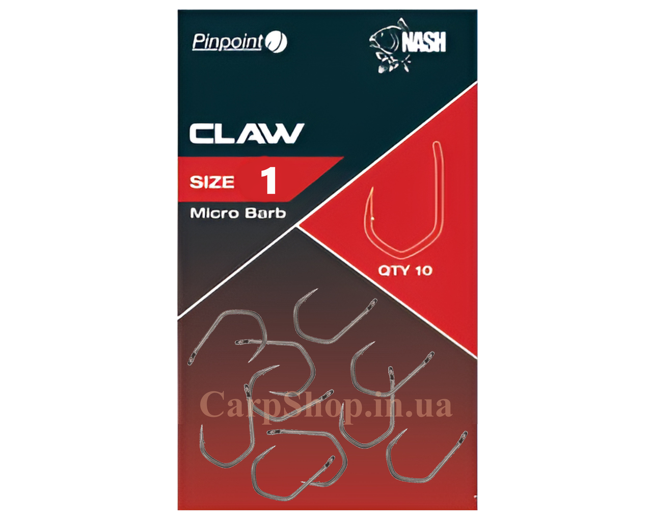 Гачки Nash Pinpoint Claw Hooks, No1