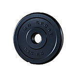 75 кг (4 по 10, 4 по 5, 4 по 2.5, 4 по 1.25) млинців на штангу, покритих пластиком (31 мм), фото 5