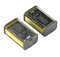 Power Bank портативный аккумулятор Kamry с ресурсом 20000 mAh, Повербанк с индикацией заряда USB Type-с tac