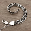 Срібний браслет чоловічий широкий Фараон. Цепочка на руку Тризуб срібло 925. Ширина 10 мм. 19 см, фото 8