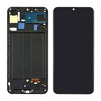 Дисплей экран Samsung A305 Galaxy A30 (2019) + сенсор Black Чёрный с рамкой OLED (гарантия 3 мес.)