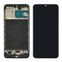 Дисплей экран Samsung M215/ M305/ M307 Galaxy M21/ M30/ M30S + сенсор Black Чёрный с рамкой OLED (гарантия 3