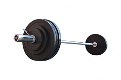 Штанга для жиму гумова на 105 кг з олімпійським грифом